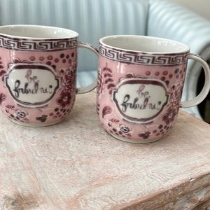 2 "Be Fabulous" Anthropologie Mugs - Brand New with Tags